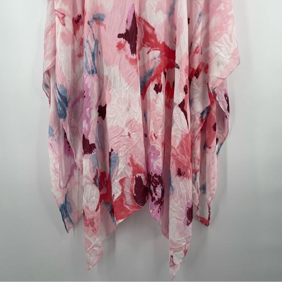 COLLECTION EIGHTEEN Wrap Scarf NWT Warm Pink Multi Spring Lightweight Colorful - Picture 11 of 14